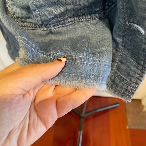 SPLENDID Indigo Double Cloth Jacket Frayed XL - Picture 7 of 14